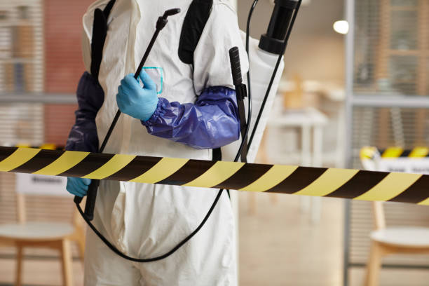 Professional Biohazard technician working in Cool, CA